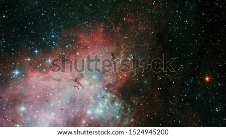 High definition star field, colorful night sky space. Nebula and galaxies in space. Astronomy concept background. Elements of this image furnished by NASA