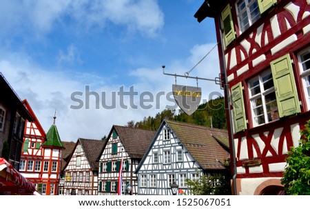 Schiltach village in Black forest, Germany Royalty-Free Stock Photo #1525067051