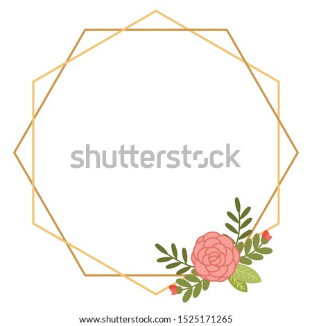 Vintage Wedding Geometric floral frames Collections.
flowers isolated on white background for Wedding, anniversary, birthday and party.
Design for banner, poster, card, invitation and scrapbook.