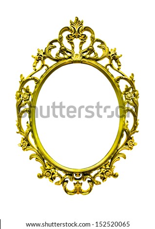 bright  gold  frame vintage classic style 