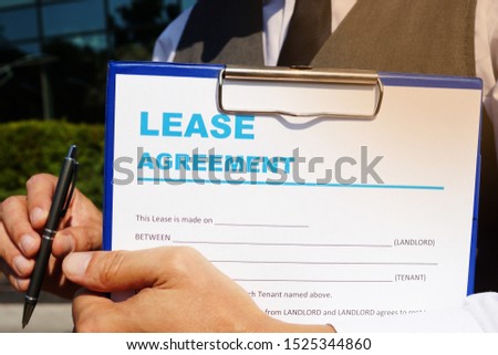 Conceptual business photo showing printed text Lease agreement