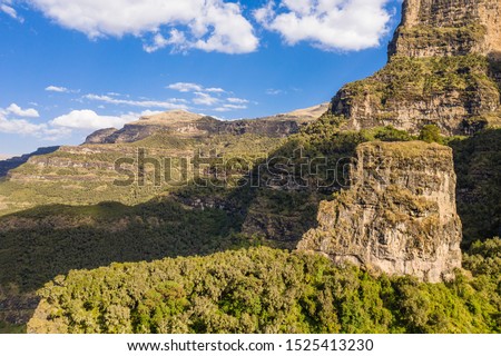 Simien Mountains National Park in Ethiopia Royalty-Free Stock Photo #1525413230