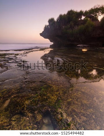 Magical sunset at Bluluk or Mbluluk Beach HDR processed. New beach explored near Gunungkidul