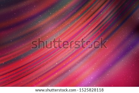 Light Pink, Red vector texture with milky way stars. Shining illustration with sky stars on abstract template. Smart design for your business advert.