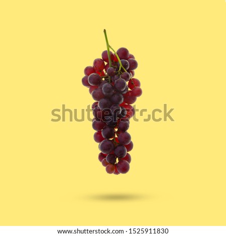 Red Grape or fresh red grapes on a background