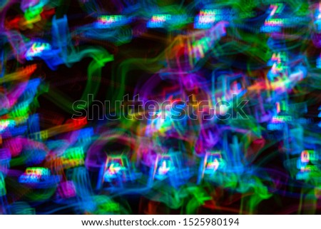 Blurred lights. Art, design, creating concept Abstract psychedelic background