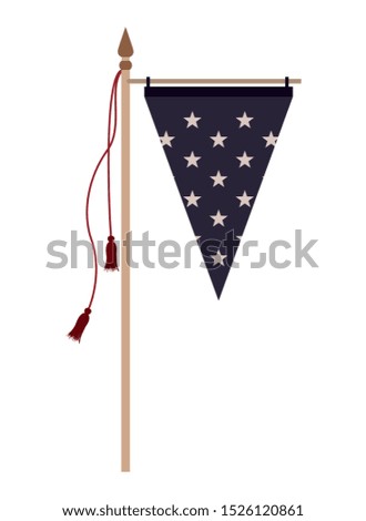 united states flag isolated icon vector illustration design