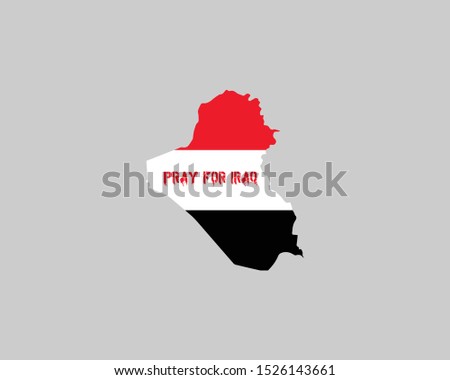 Iraq Flag Logo, Pray for Iraq, Iraq is Bleeding
