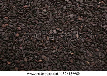 Black sesame seeds, for backgrounds or textures