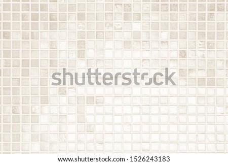 Pastel Cream the tile wall high resolution real photo or brick seamless and texture interior background. White tiles wall texture for the decoration of the bedroom. 