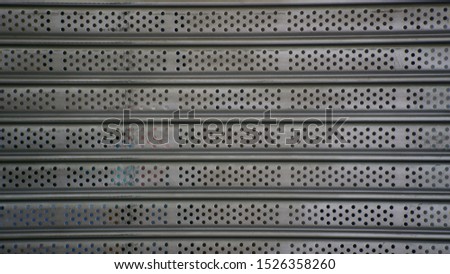 Old rolling steel doors texture background