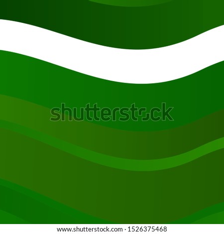 Light Green vector backdrop with circular arc. Colorful geometric sample with gradient curves.  Template for cellphones.