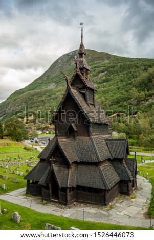 Borgund Stave Church, Norway, one of the oldest wooden churches in europe