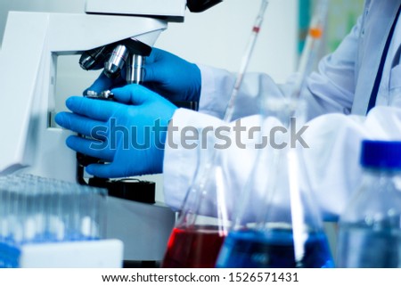 
photos of interns in a laboratory