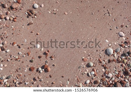 texture of pink sea sand, adriatic beach
