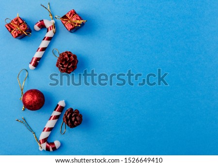 Christmas background / top view / New Year / Copy space concept