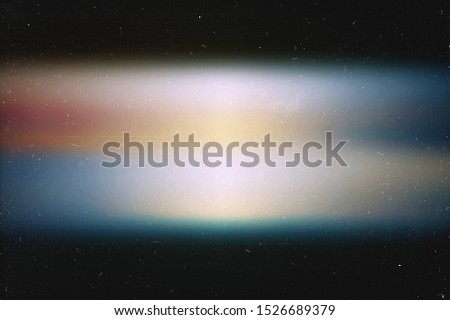 Colorful abstract background. Retro film photography effect. Mask for edit foto. Old wallpaper. 00s. film texture effect. Lens flare and heavy grain  Royalty-Free Stock Photo #1526689379