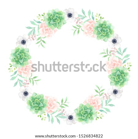 Flower clip art for wedding invitation or greeting cards