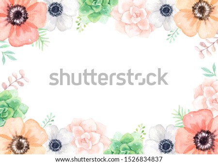Flower clip art for wedding invitation or greeting cards