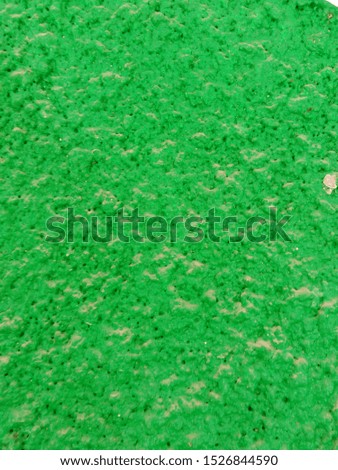 Picture of rough surfaces and green cement walls