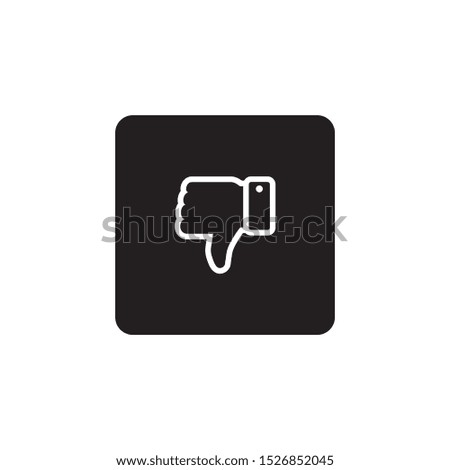 Dislike icon sign symbol vector