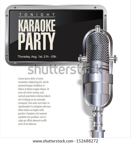 Karaoke party background