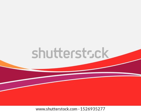 Vector orange pink wavy wave abstract swoosh background. Wavy waves banner color line for web banner.
