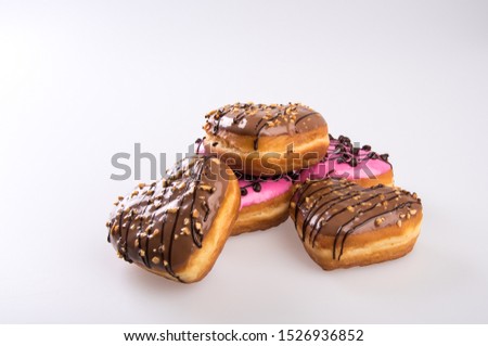 Donut or Heart Shaped Donut on a background new