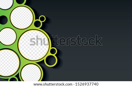 Template of white web banners with diagonal elements for a photo. Universal design for advertising business, travel, food and othe. Photo of a mosaic for a sample. Set