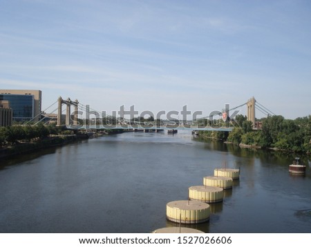 View of a bridge in Minneapolis