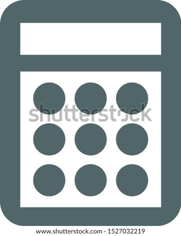 Calculator icon. Calculator symbol. Vector illustration