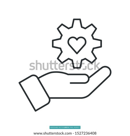 Service icon vector illustration logo template for many purpose. Isolated on white background.