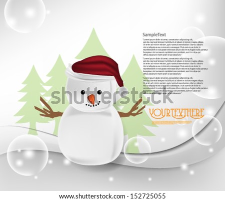 Vector Christmas Symbol Background