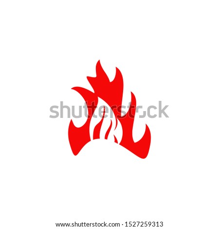 Fire logo design vector template