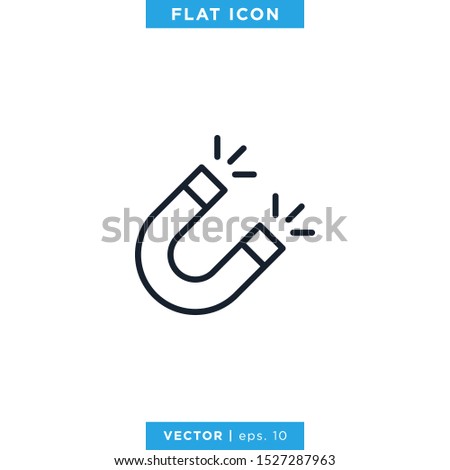 Magnet Icon Vector Design Template  Royalty-Free Stock Photo #1527287963