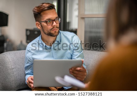 Creative team working at the office Royalty-Free Stock Photo #1527388121