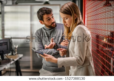Creative team working at the office Royalty-Free Stock Photo #1527388130