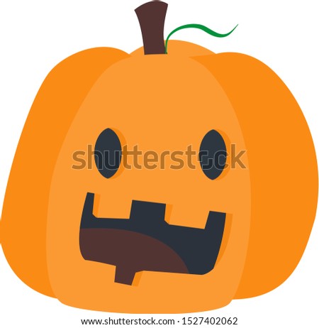 Cute Halloween Pumpkin Jack o'Lantern