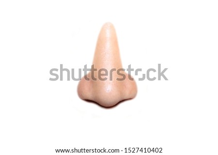 View of the nose lustrings on white background Royalty-Free Stock Photo #1527410402