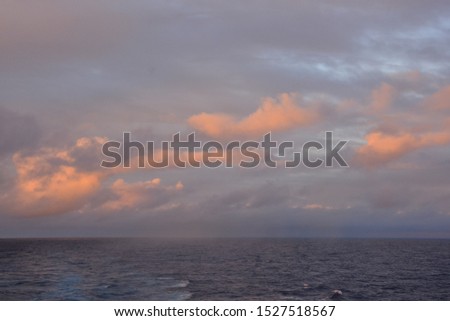 Colored Clouds at Sunset , digital image picture
