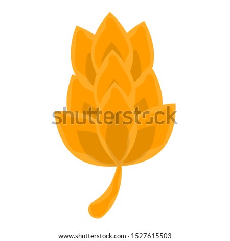 Isolated wheat icon over a white background - Vector illustration