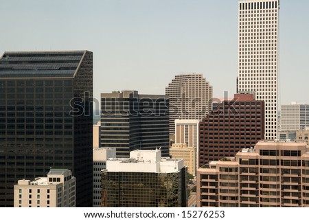 the downtown business district of New Orleans, Louisiana