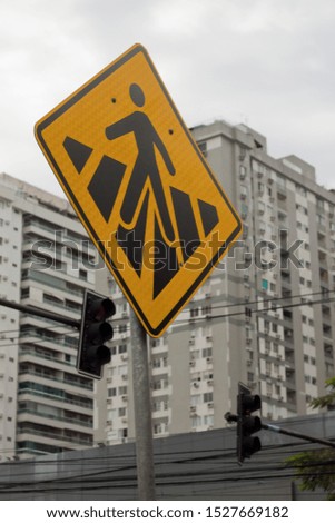 traffic signs - pedestrian crossing