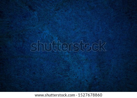 Blue Grunge Concrete Wall Texture Background.