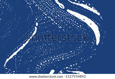 Grunge texture. Distress indigo rough trace. Exotic background. Noise dirty grunge texture. Magnificent artistic surface. Vector illustration.