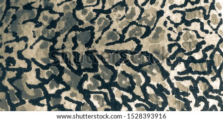 Gray Cheetah Fur. Gray Leo Artwork Fabric. Animal Old African Aquarelle. Cool Stripe Cheetah Texture. Tribal Textile Print. Panther Tanzania Aquarelle.
