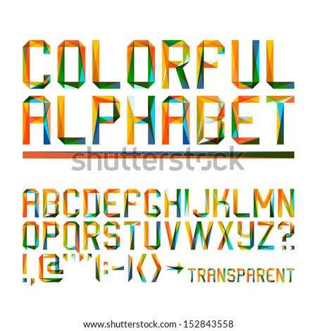 Colorful alphabet (10eps) Royalty-Free Stock Photo #152843558