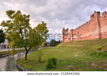 Castelfranco Veneto Medieval City , digital image picture