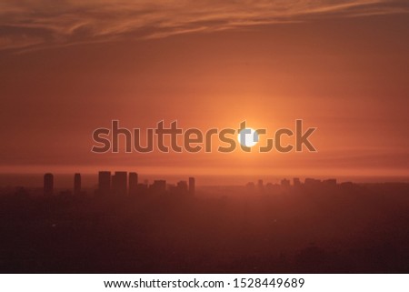 Sunset at Griffith Observatory in LA