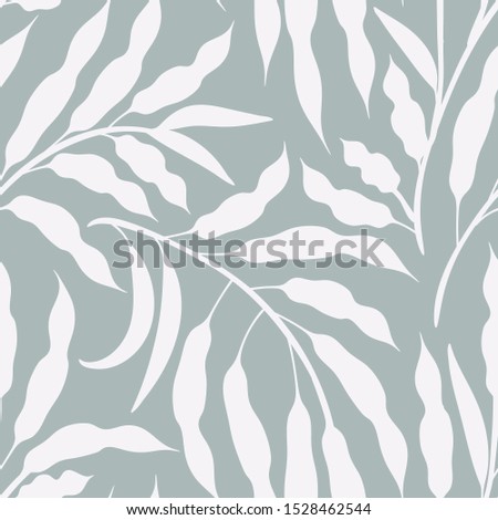 Seamless vector floral pattern. Subtle botanical background 